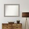 Parlor Silver Non-Beveled Custom Framed Bathroom Vanity Wall Mirror